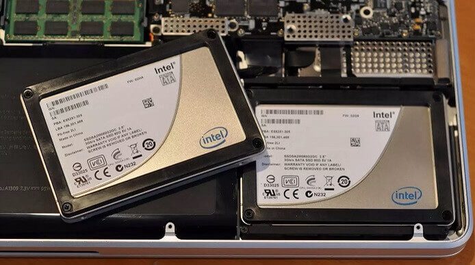 macbook desmontado cambio ssd