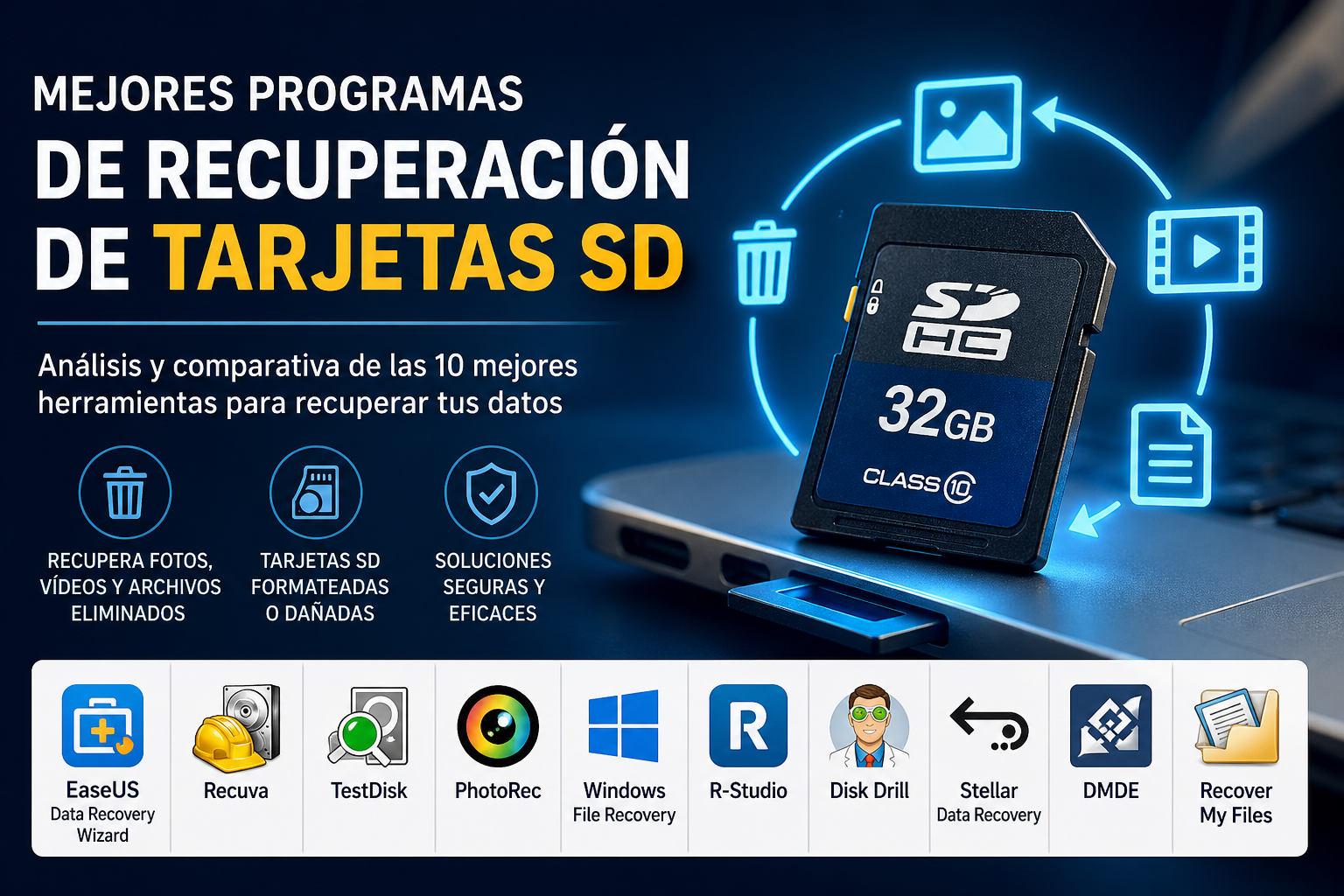 Top 10 mejores programas para recuperación de tarjetas SD Top 10 mejores programas para recuperación de tarjetas SD