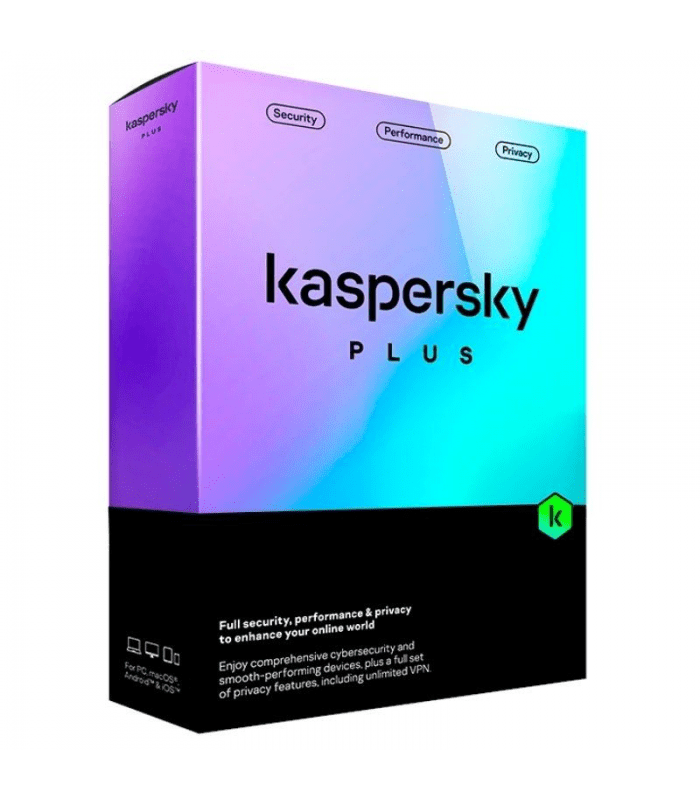 Antivirus KASPERSKY PLUS - Licencia digital 1 Año
