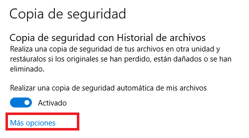 copias de seguridad windows