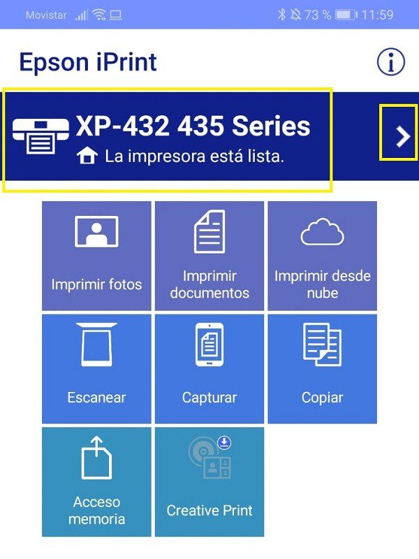 epson iprint - imprimir desde el movil