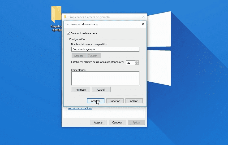 compartir carpeta en red