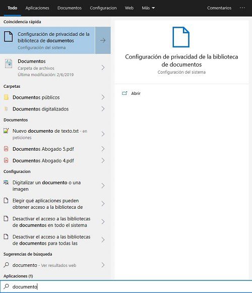 buscar archivos en windows 10
