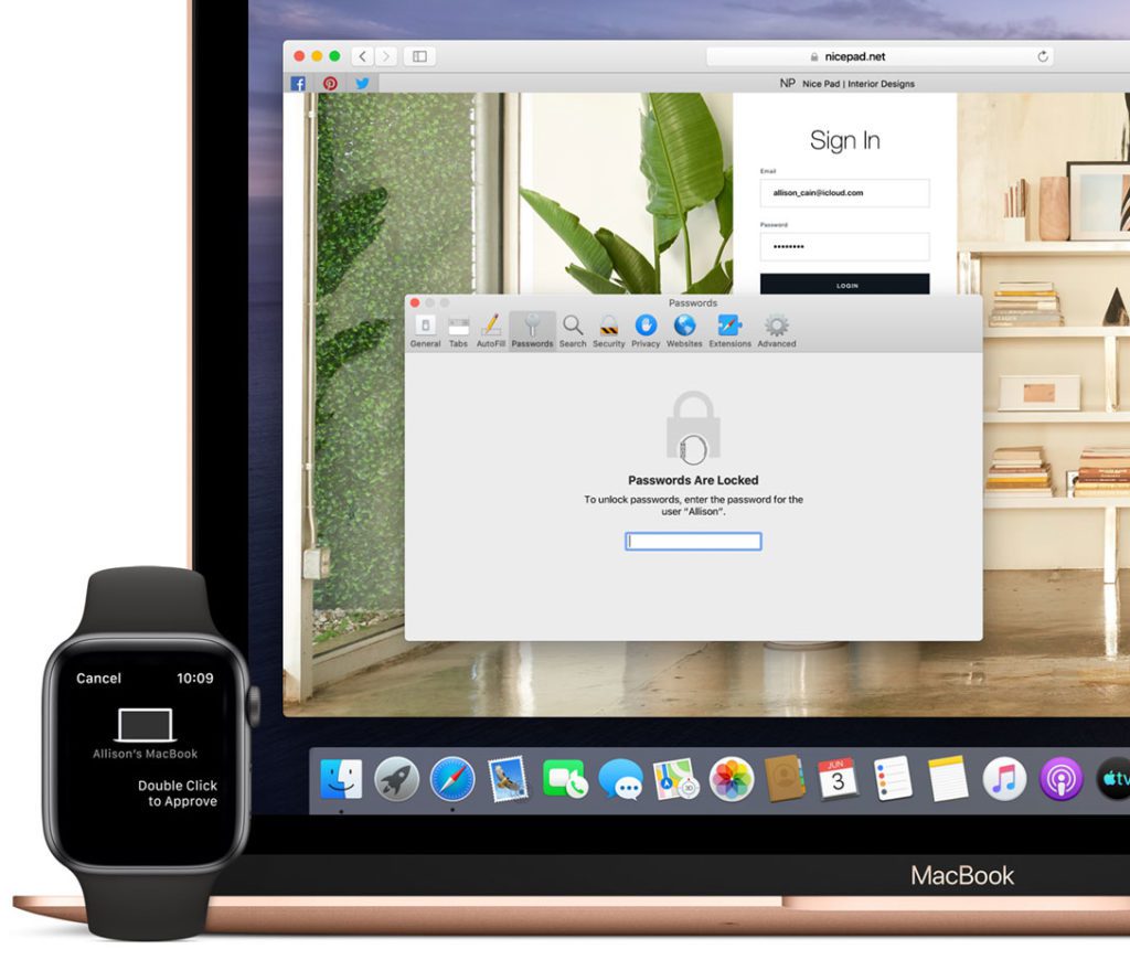 macos catalina apple watch desbloquear