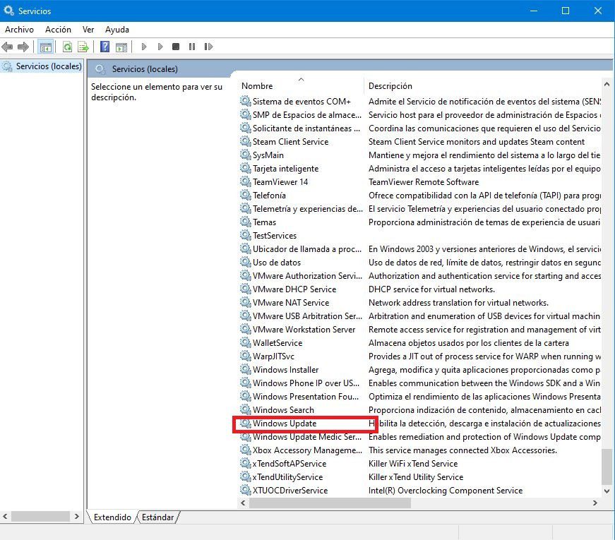 desactivar actualizaciones de windows 10 update