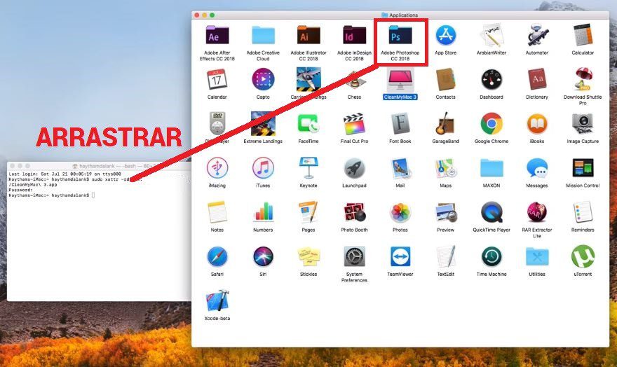 aplicaciones dañadas en mac
