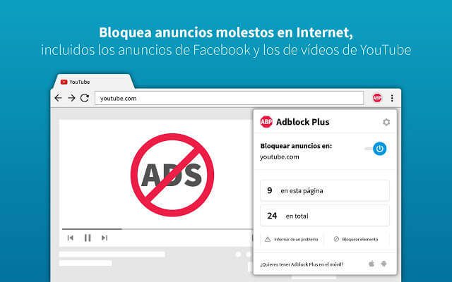 bloquear anuncios de internet y youtube