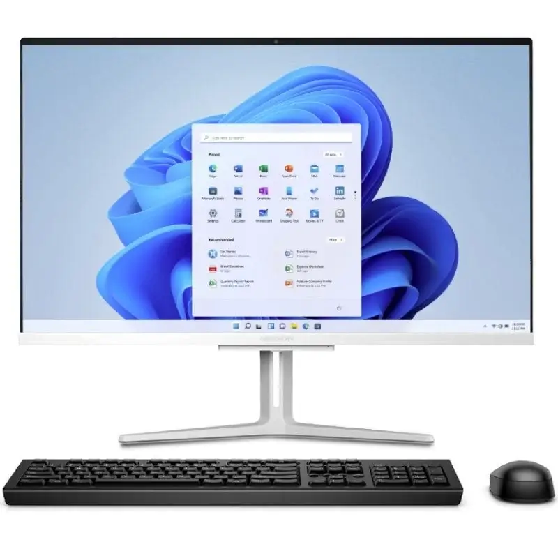 all in one pc bonito oficina sin cables