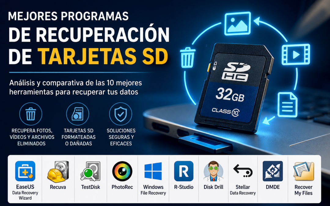Top 10 mejores programas para recuperación de tarjetas SD