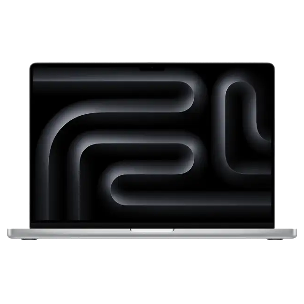 MacBook Pro abierto, visto de frente.